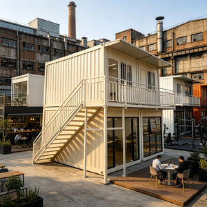 2-Story Container Retail Shop Modular Prefab Pop-Up Store for Creative Parks