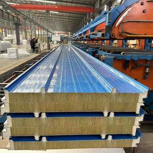 Eps Sandwich Panels Factory Price Roof Panels Sandwich Fireproof Insulated Rock Wool Sandwich Panel