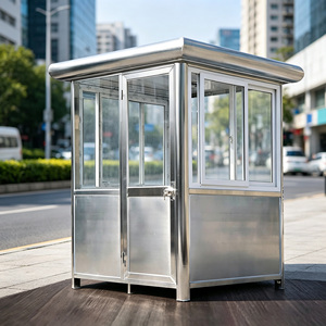 Weather Resistant Outdoor Modular Portable Kiosk Security Guard Booth Commercial Ticket Booth