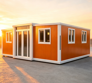 Orange Corrugated Single Module Container House